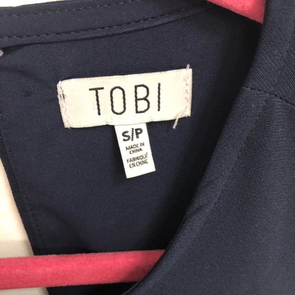 TOBI Navy Blue Shift Dress Size S - Picture 5 of 5